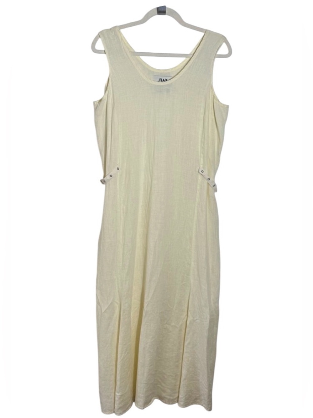 Vintage FLAX Jeanne Engelhart Linen Maxi Dress Small Lagenlook‎